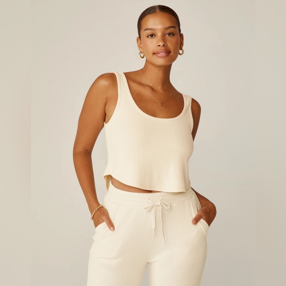 Beyond Yoga Well Travelled Tank size L ivory